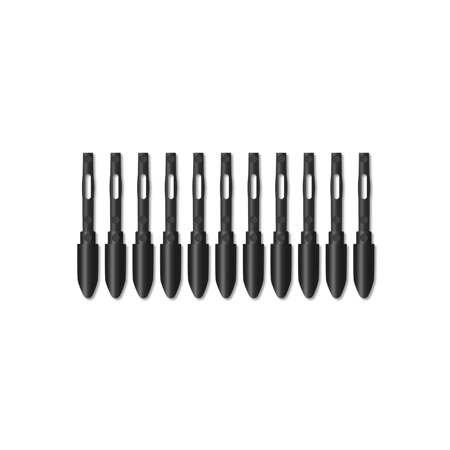 PN04 10pcs Replacement Nibs Pen Tips Compatible with PW100/PW201 Graphics Drawing Tablet Stylus Black 