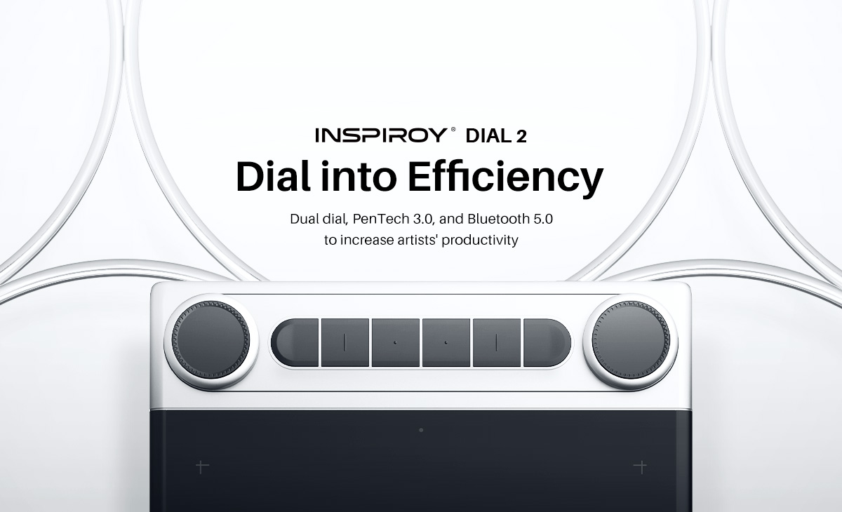 Huion Inspiroy Dial 2 pen tablet is available now | Huion Official