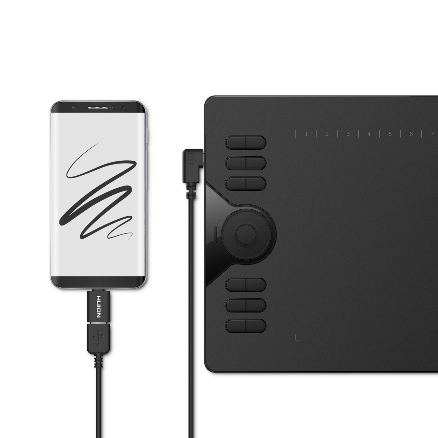 Huion HS610 クリエイティブペンタブレット Huion HS610 Graphics Drawing Tablet with Touch Ring | Huion