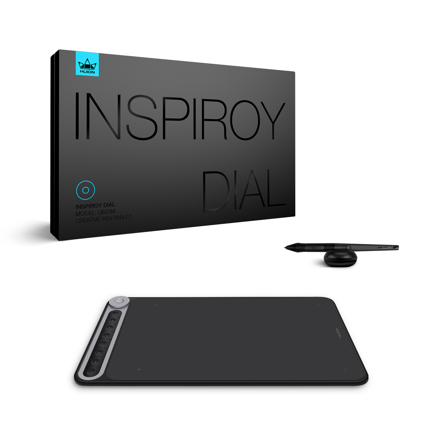 【美品】HUION Q620M INSPIROY DIAL ペンタブ Huion Inspiroy ダイヤル Q620M グラフィックタブレット 8192 レベル