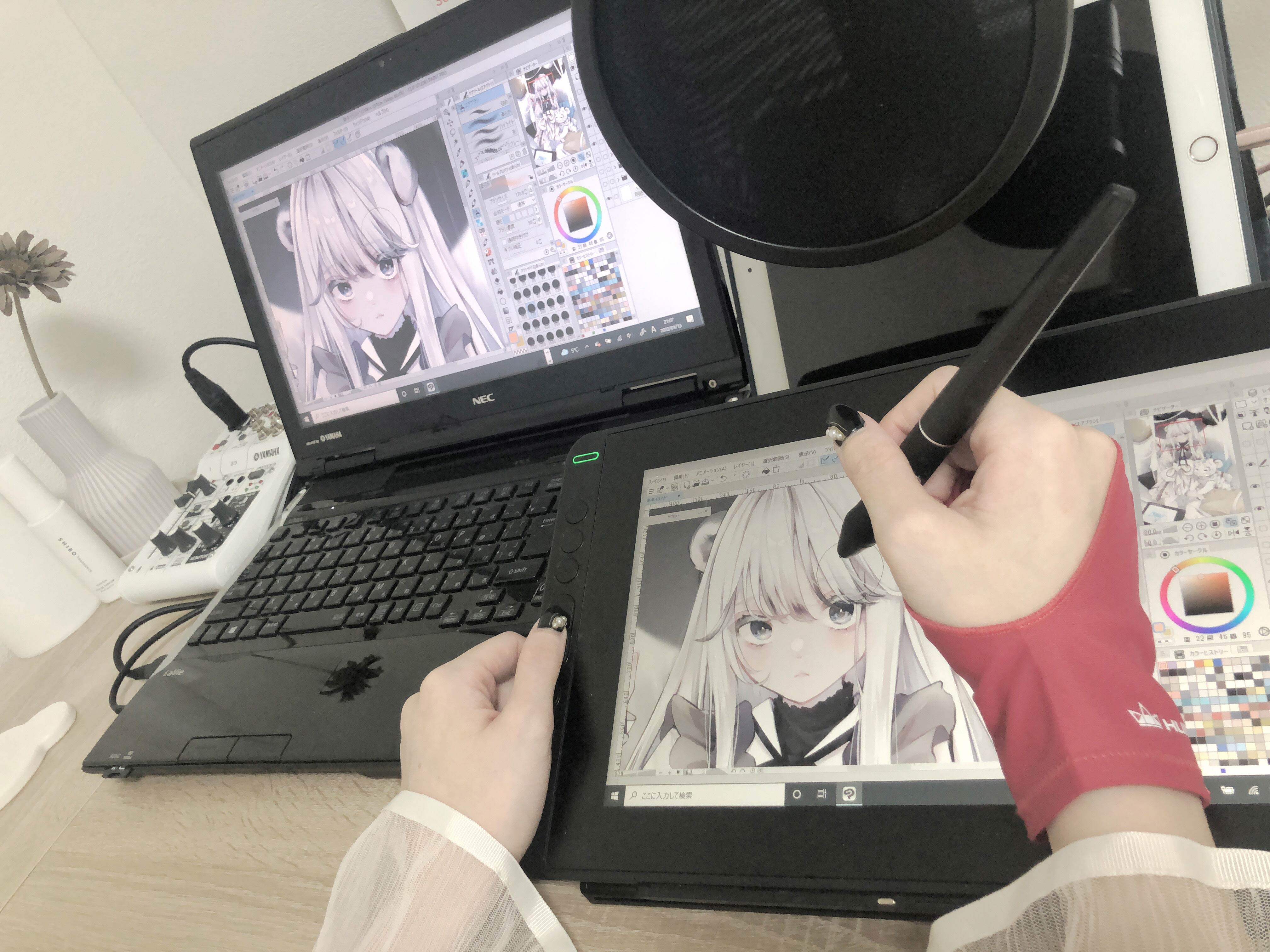 イラストレーターみこ酢はhuion フイオン 液タブkamvas 12を使ってイラストを描いてインタビューとメイキングも公開 Huion Official Store Drawing Tablets Pen Tablets Pen Display Led Light Pad